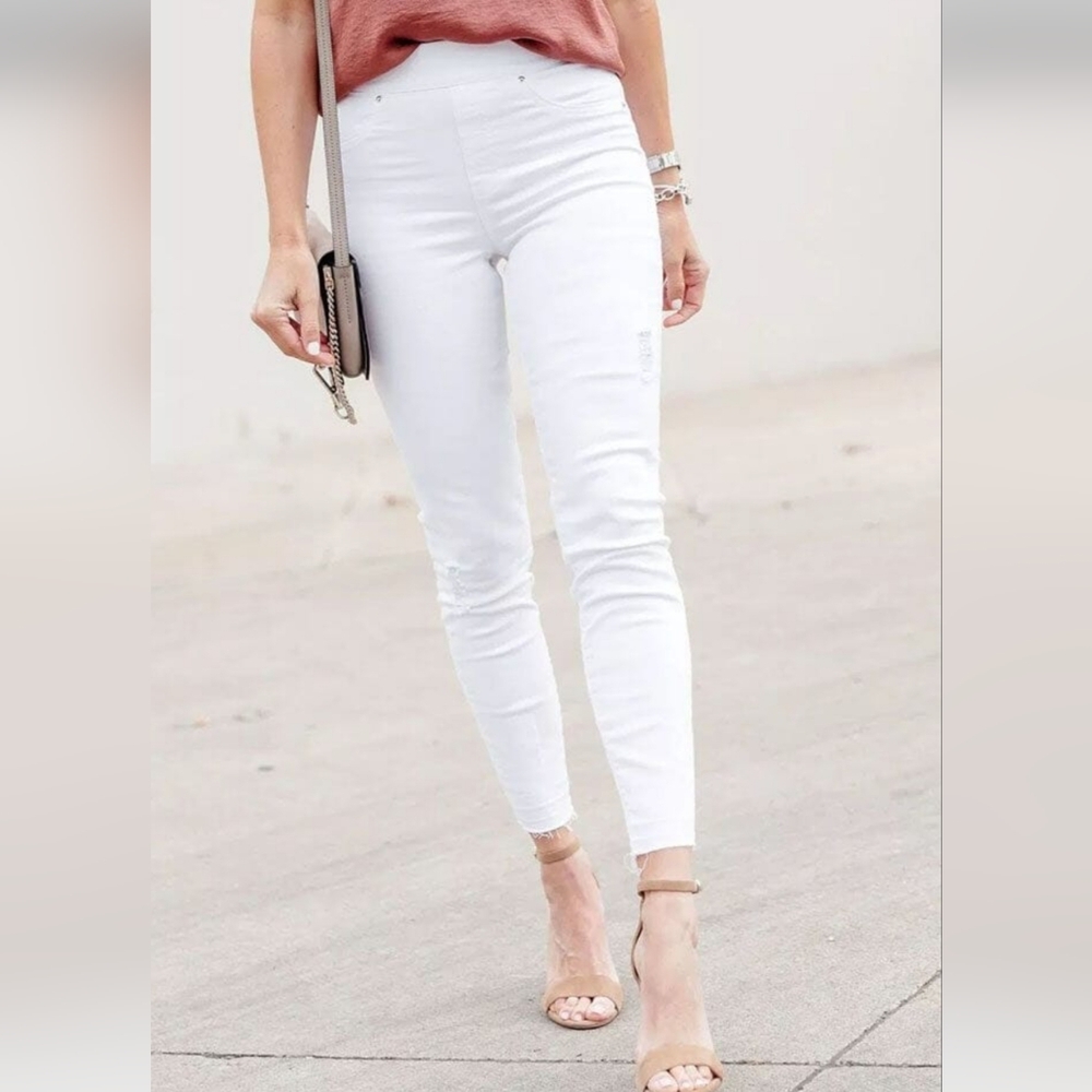 Spanx Distressed Skinny Jeans